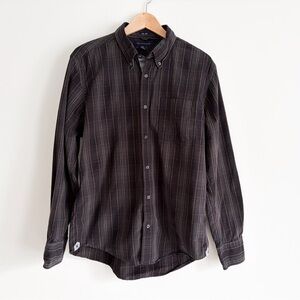 Tommy Hilfiger Men’s Slim Fit Plaid Button Down - Large, 100% cotton